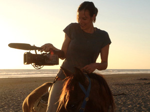 Jules Toebben on location in Mexico